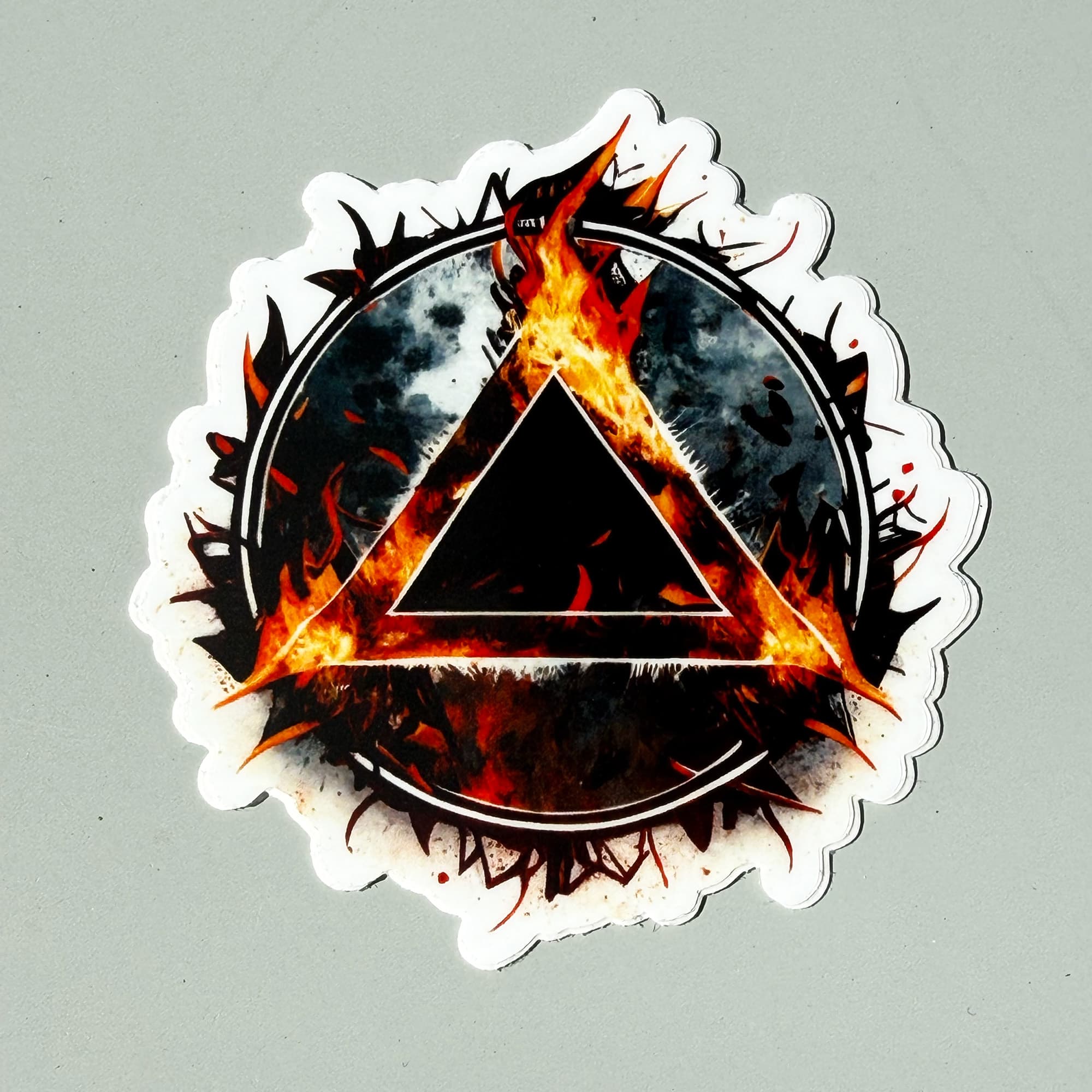 Flame AA Sticker, recovery vinyl sticker